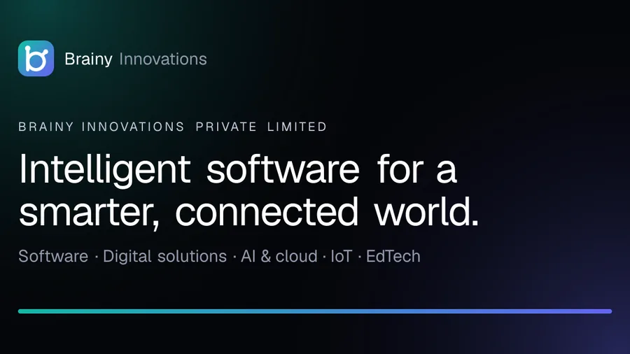 Brainy Innovations - Software and digital solutions company website