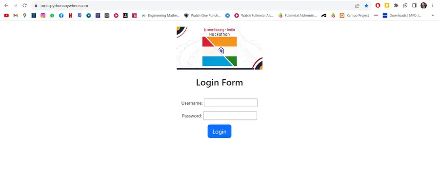 India Luxembourg Hackathon Portal developed for AICTE