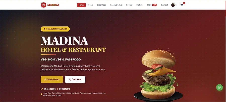 MHR Foods - Premium food products website