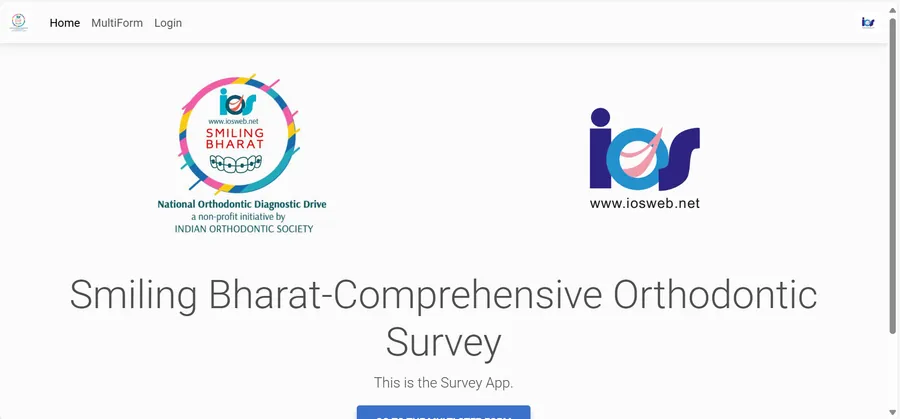 Smiling Bharat - Orthodontic diagnostic survey application